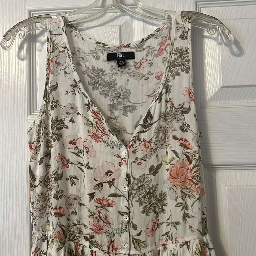 FRYE FLORAL MAXI DRESS